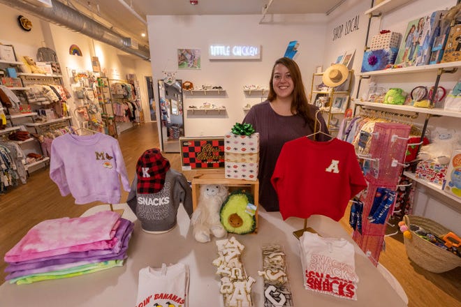 Julia D’Aguanno, Store Manager/Customer Liaison at Little Chicken, a custom children’s apparel and accessory store in Atlantic Highlands. 
