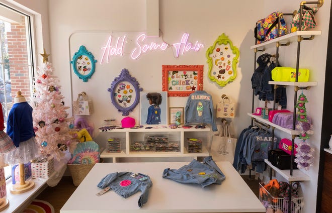 Many items can be personalized at Little Chicken, a custom children’s apparel and accessory store in Atlantic Highlands.