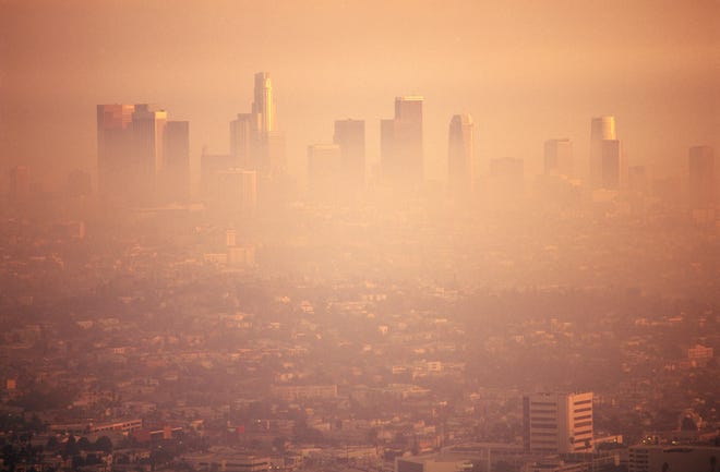 Smog over Los Angeles.
