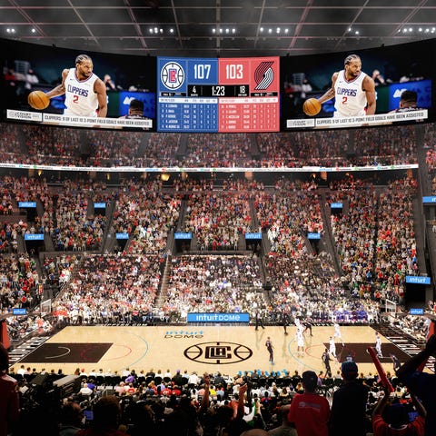 Intuit Dome, the Los Angeles Clippers new arena, w