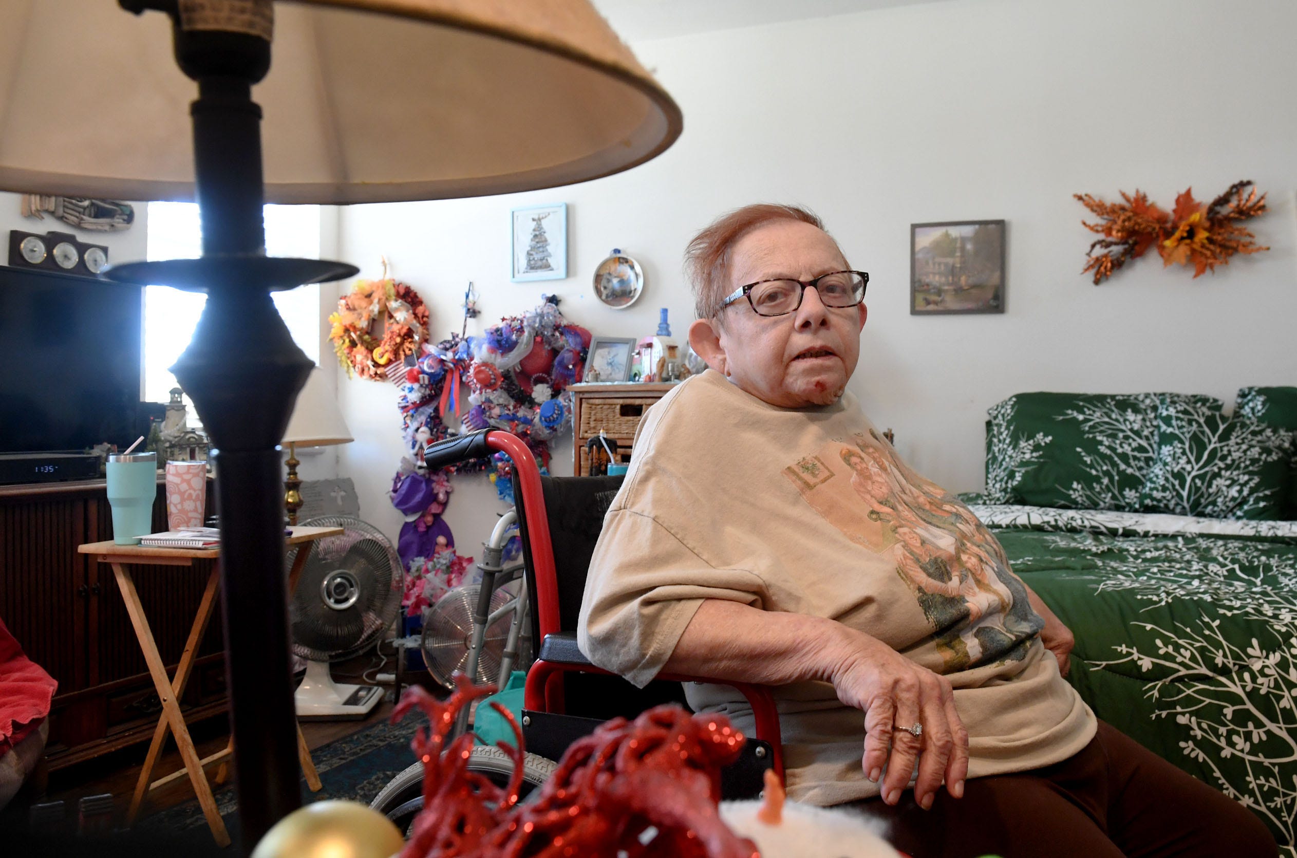 Marie Smith, 78, of Oxnard, pays $1,425 in rent for a studio apartment and receives $1,427 a month in Social Security. Every month, she has to find groups – a church, a nonprofit, a government agency – to help pay rent.
