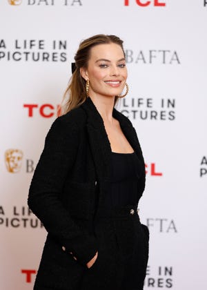 Margot Robbie is celebrated at "BAFTA: A Life in Pictures with Margot Robbie" on Nov. 22, 2022 in London.