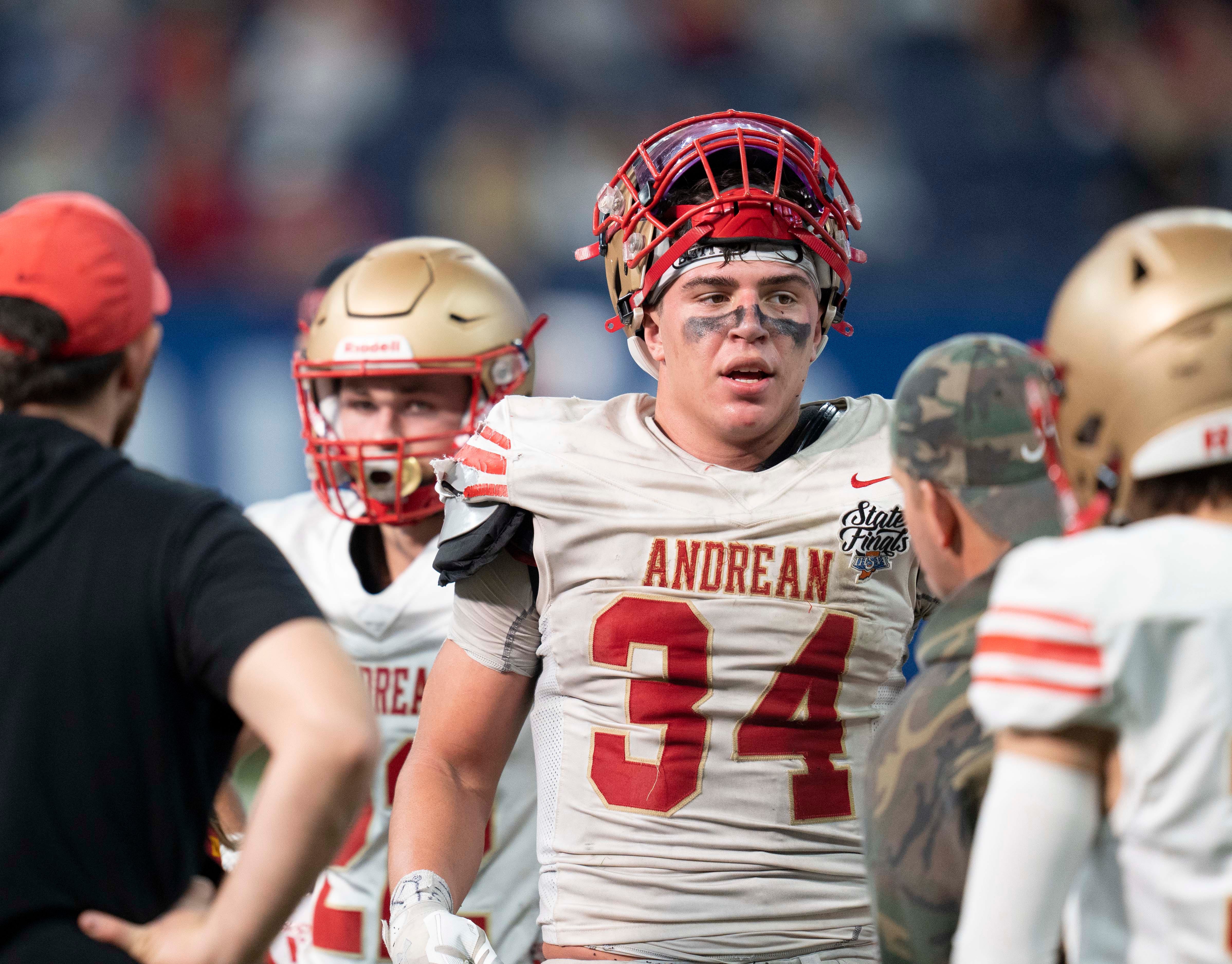 Indiana Mr. Football 2022 winner Drayk Bowen of Andrean High School