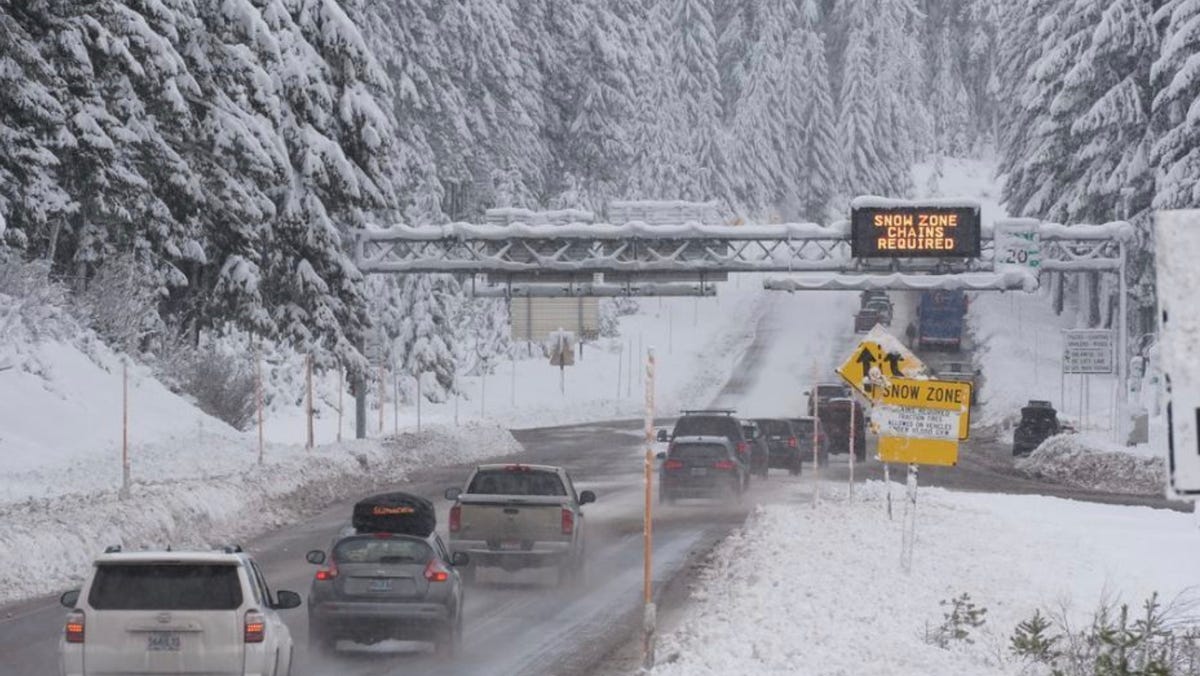 Oregon mountains are expected to get 1-3 feet of snow
