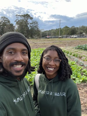 Smarter by Nature founders David " Kip" Ritchey and Angelique Taylor at the FAMUly Roots: Food and Farm Festival early November.