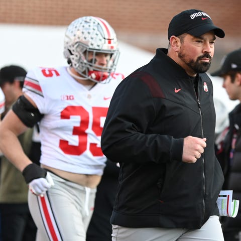 Ohio State coach Ryan Day has a 45-4 record with t