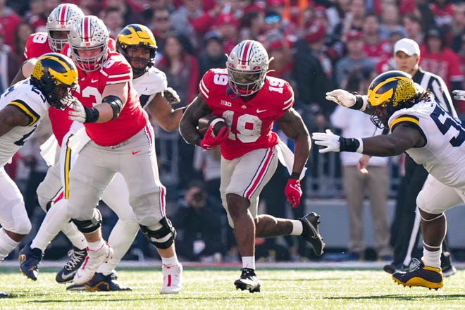 As the starting running back against Michigan, Ohio State's Chip Trayanum gained 83 yards in 14 carries.