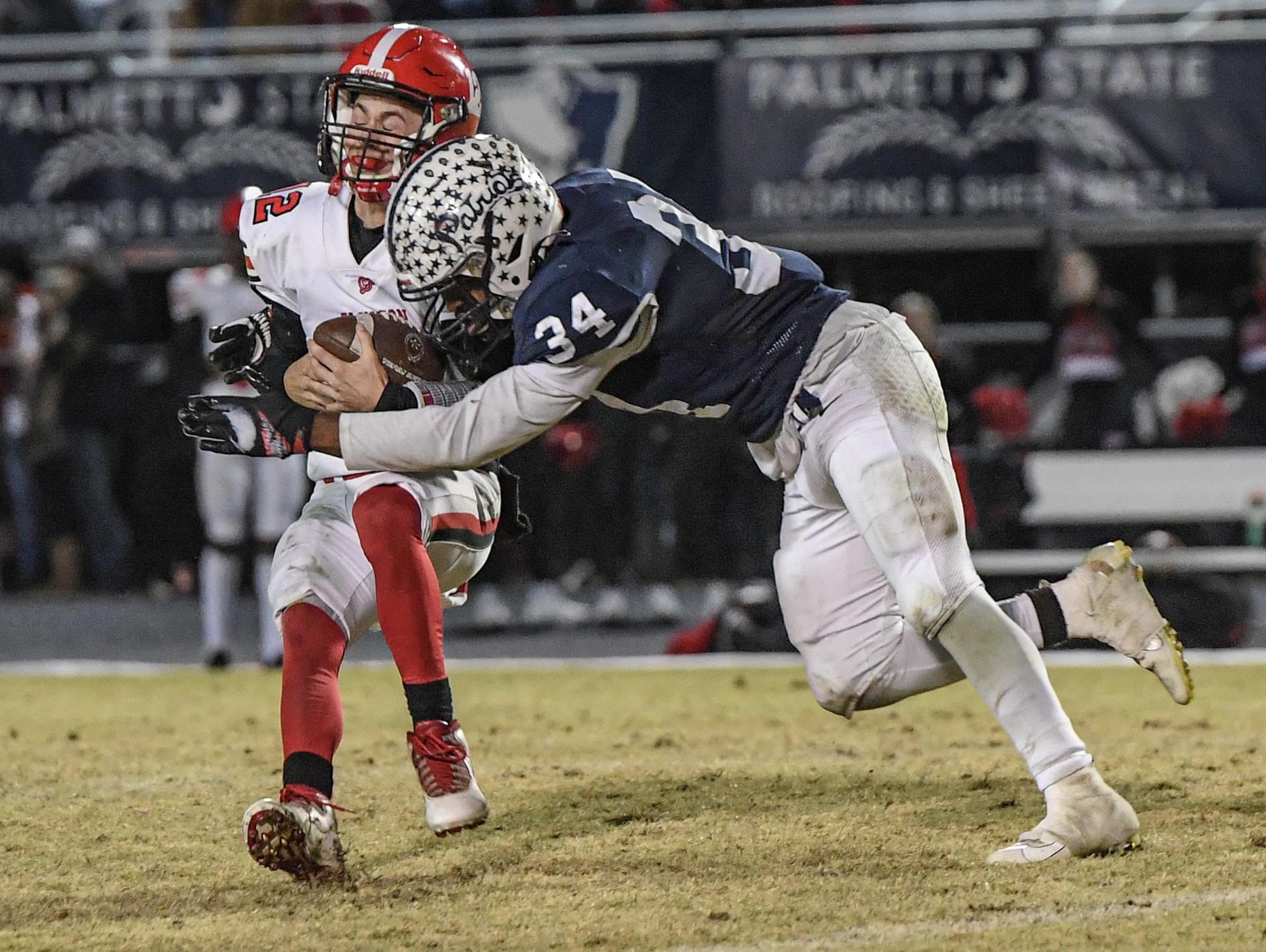 SCHSL football playoffs PowdersvilleBeaufort score AAA championship