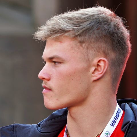 Recruit Lincoln Kienholz visits Ohio Stadium durin