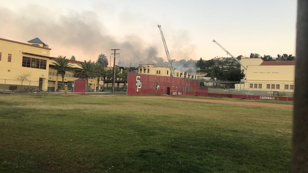 Fire at Santa Paula High destroys gym