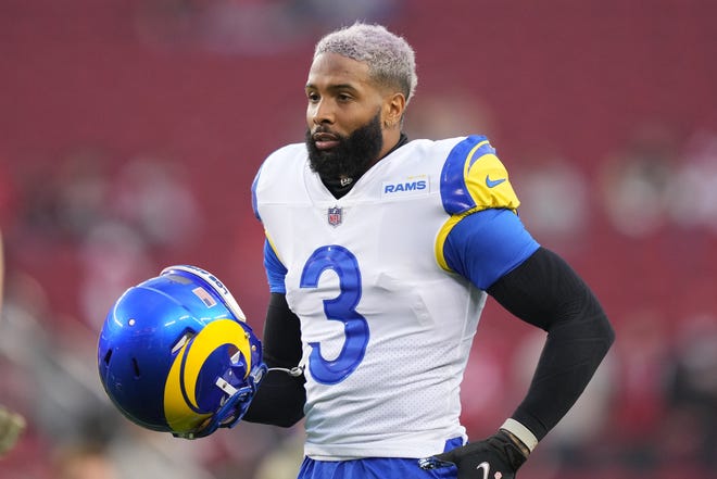 Odell Beckham Jr. has played with the Giants, Browns and Rams in his career.