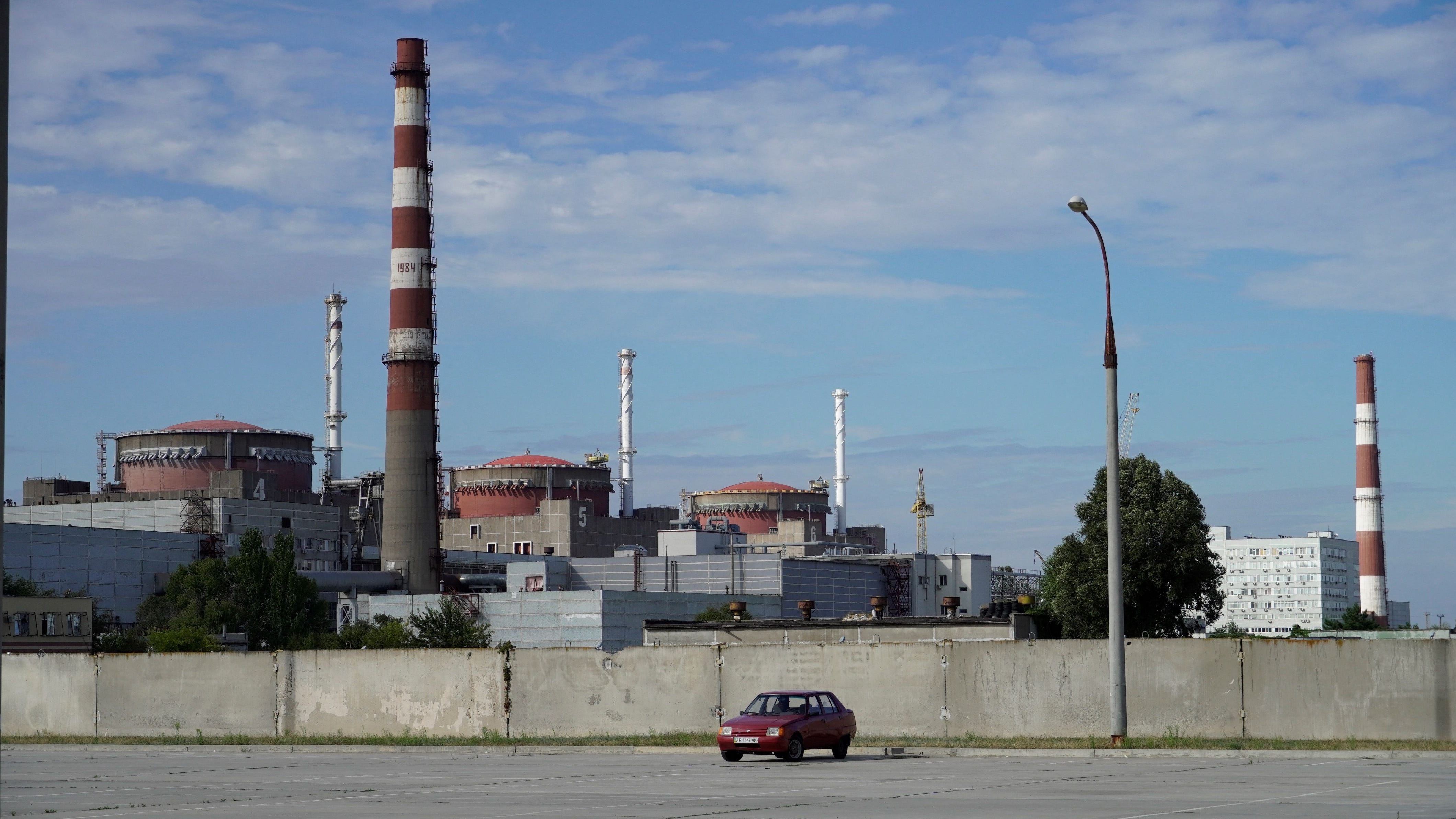 This file photo taken on September 11, 2022 shows the Zaporizhzhia Nuclear Power Plant.
