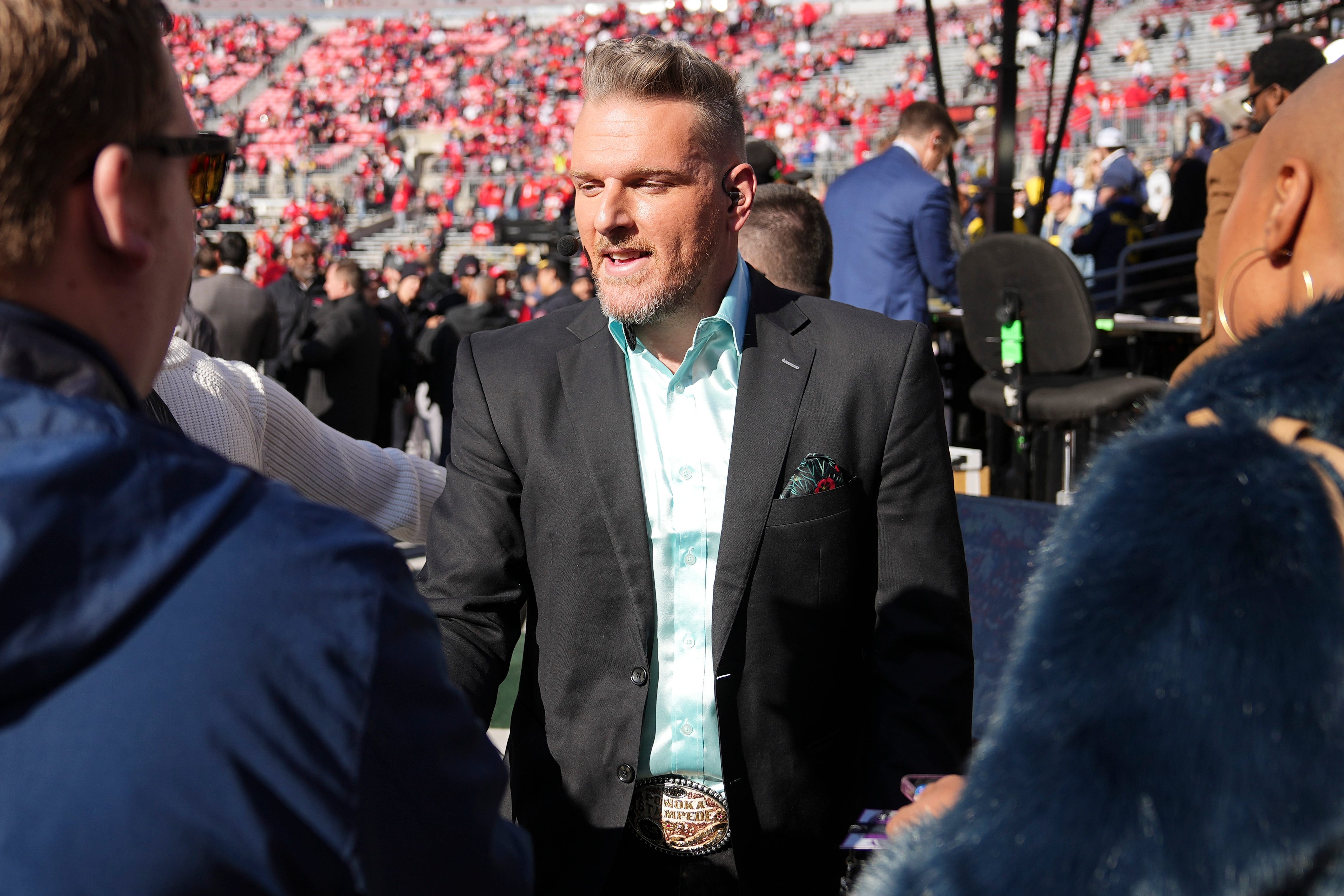 Talk host Pat McAfee make light of Brett Favre lawsuit against him