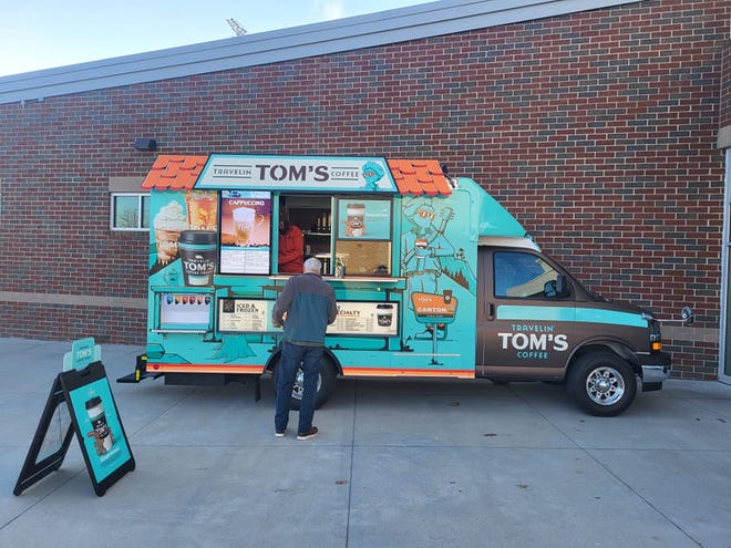 The grand opening for Travelin’ Tom’s Coffee Truck will be Saturday at Winterfest in North Canton.