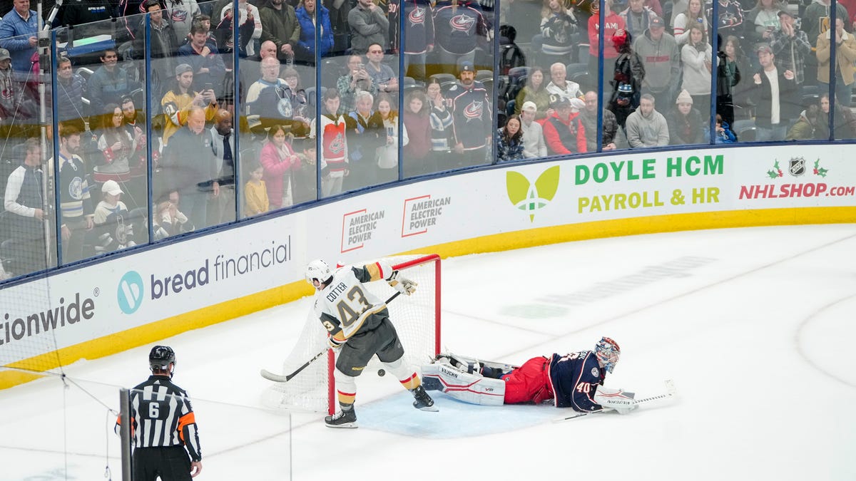 Blue Jackets rebound from 2-0 deficit but come up short to Golden Knights in shootout