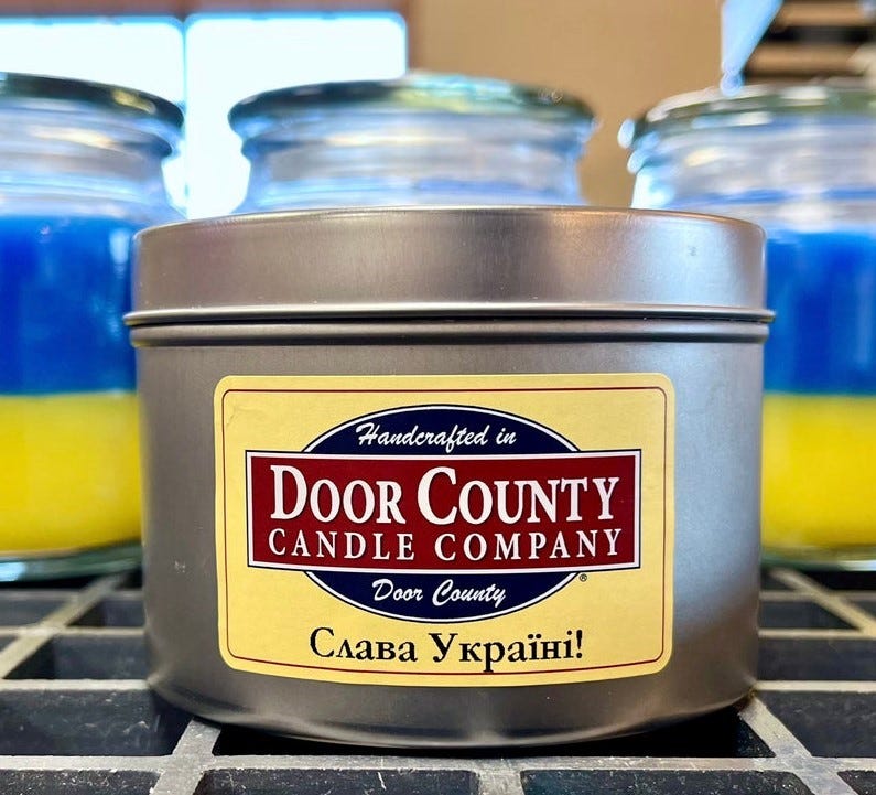 Ukraine needs light. Door County Candle wants to help