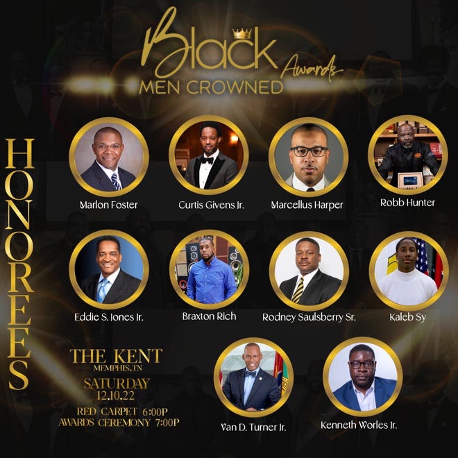 Ten Black men will be honored as part of the second annual Black Men Crowned Awards for their accomplishments and contributions to Memphis.