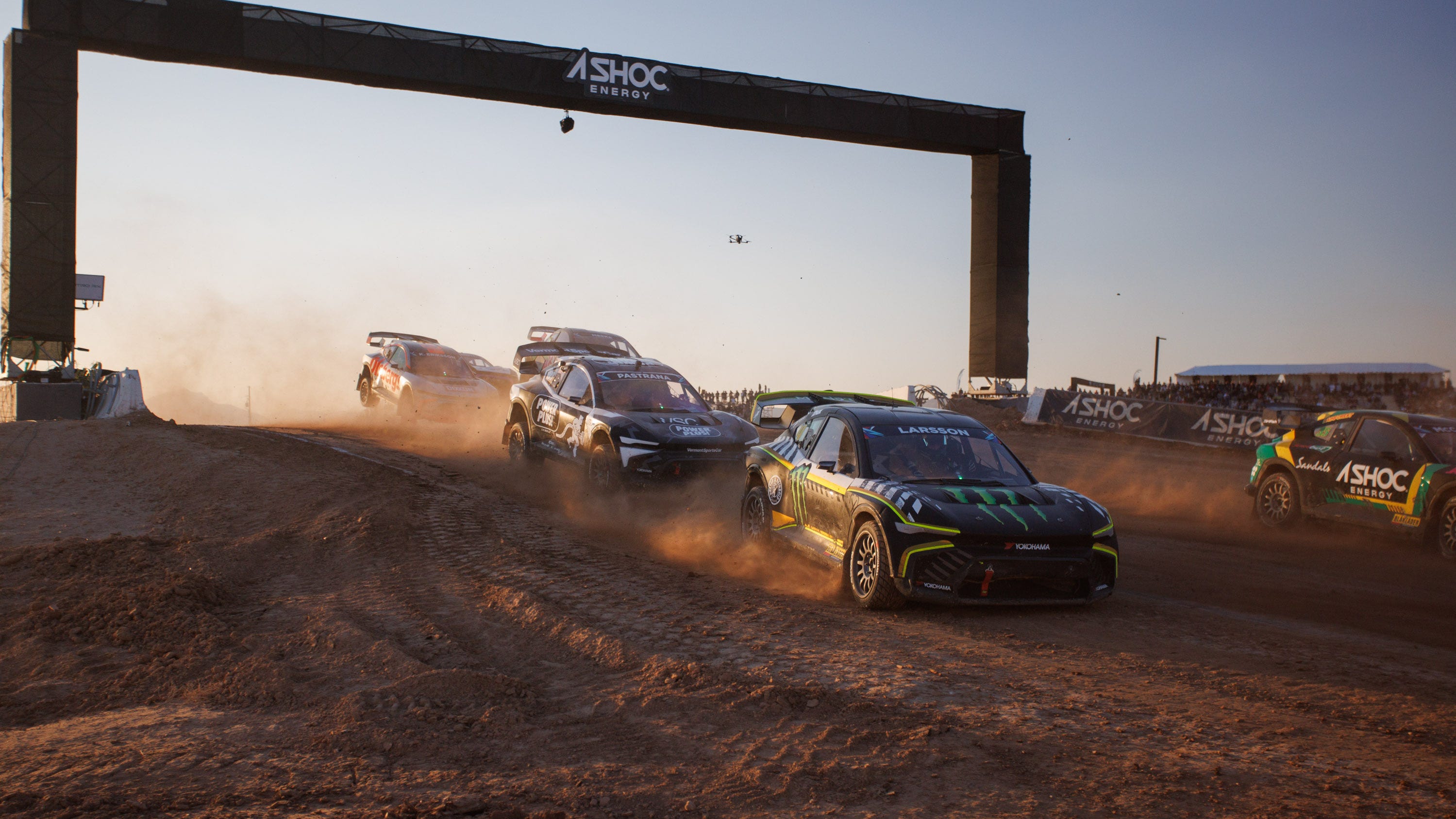 Electric cars meet Nitro Rallycross in auto racing event