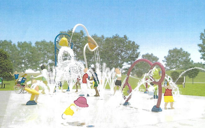 A rendering of the Constantine splash pad.