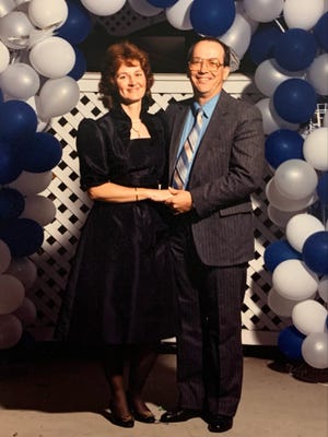 Beverly and Dwight Searcy pictured while chaperoning a Simon Kenton High School prom while they were teachers. They provided 53 years of service at the Kenton County high school between them.