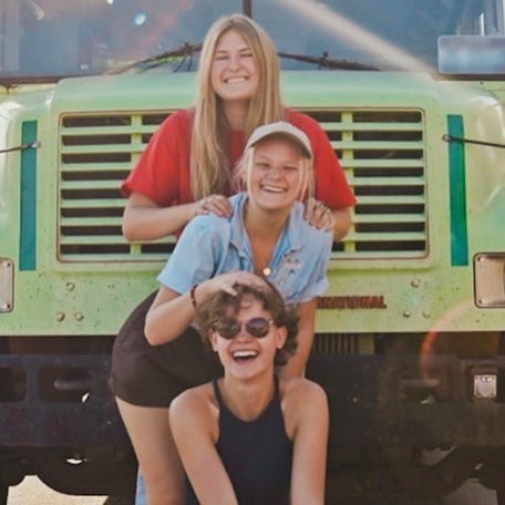 Morgan Tabor, Abi Roberts and Bekah King found out were being cheated on by the same guy. They dumped him and started traveling the world together.