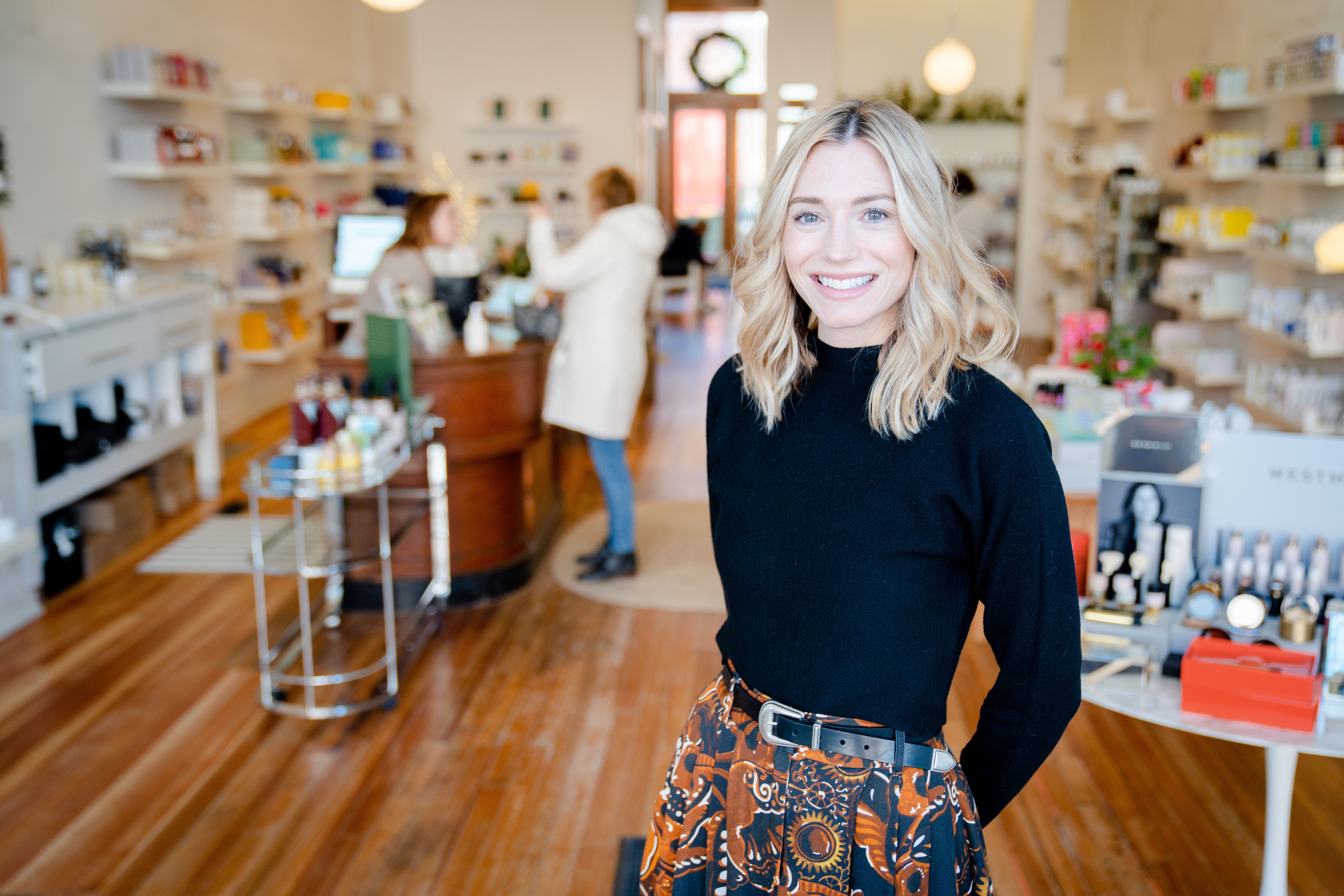Hannah Krause es propietaria de la tienda especializada en belleza Eden en East Village.