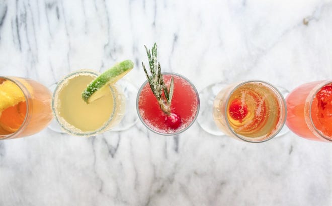 Five champagne cocktail recipes to help you shake up some sparkles as we head into the new year.