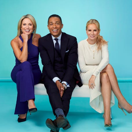 Amy Robach and T.J. Holmes, who appear to be in a relationship, anchor ABC's afternoon news program, "GMA3: What You Need to Know,