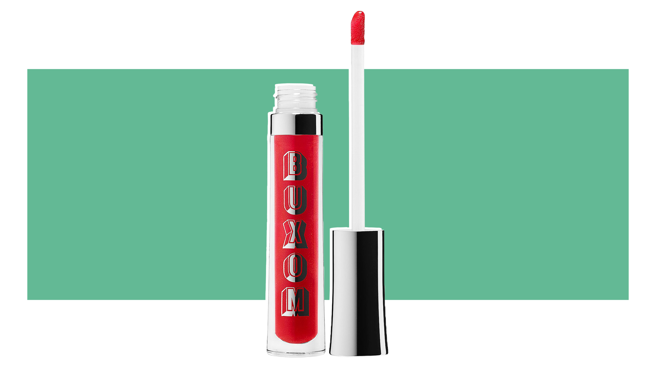 Plump and shine the lips with the Buxom Full-On Plumping Lip Polish Gloss.