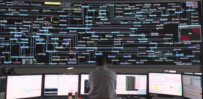 ISO-New England announced this week that several power plants failed to come online as scheduled during peak electricity demand on Christmas Eve. Pictured is ISO's grid operating room.