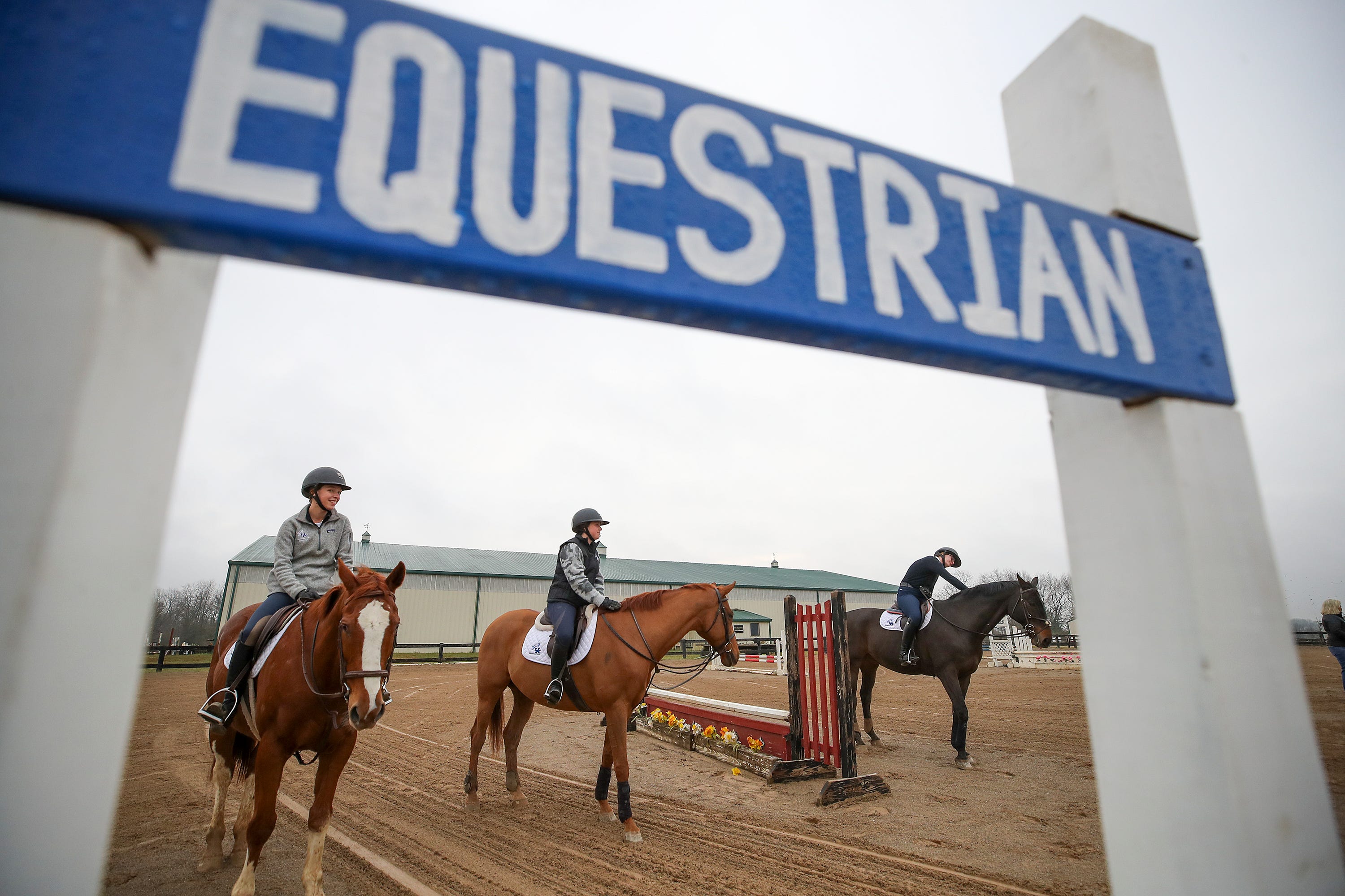 Members of the University of Kentucky Equestrian Team on Monday, November 8, 2022.
