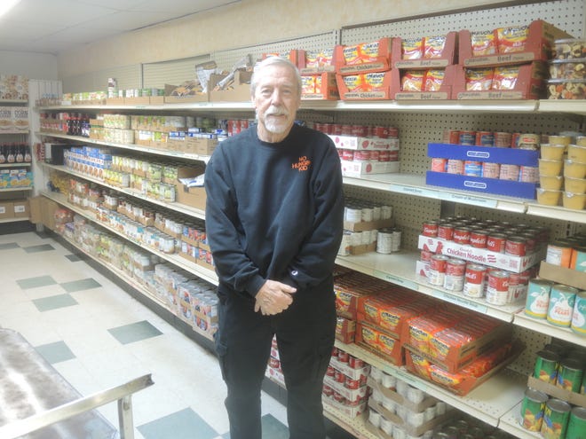 Frank Rock serves as treasurer of the Otsego County Food Pantry. He said demand at the pantry doubled after the May 20 tornado and has increased again as rising prices have left many struggling to purchase food.