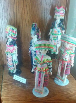 Hmong dolls created by the author’s mother, Se Lor, in the early 2000s.
