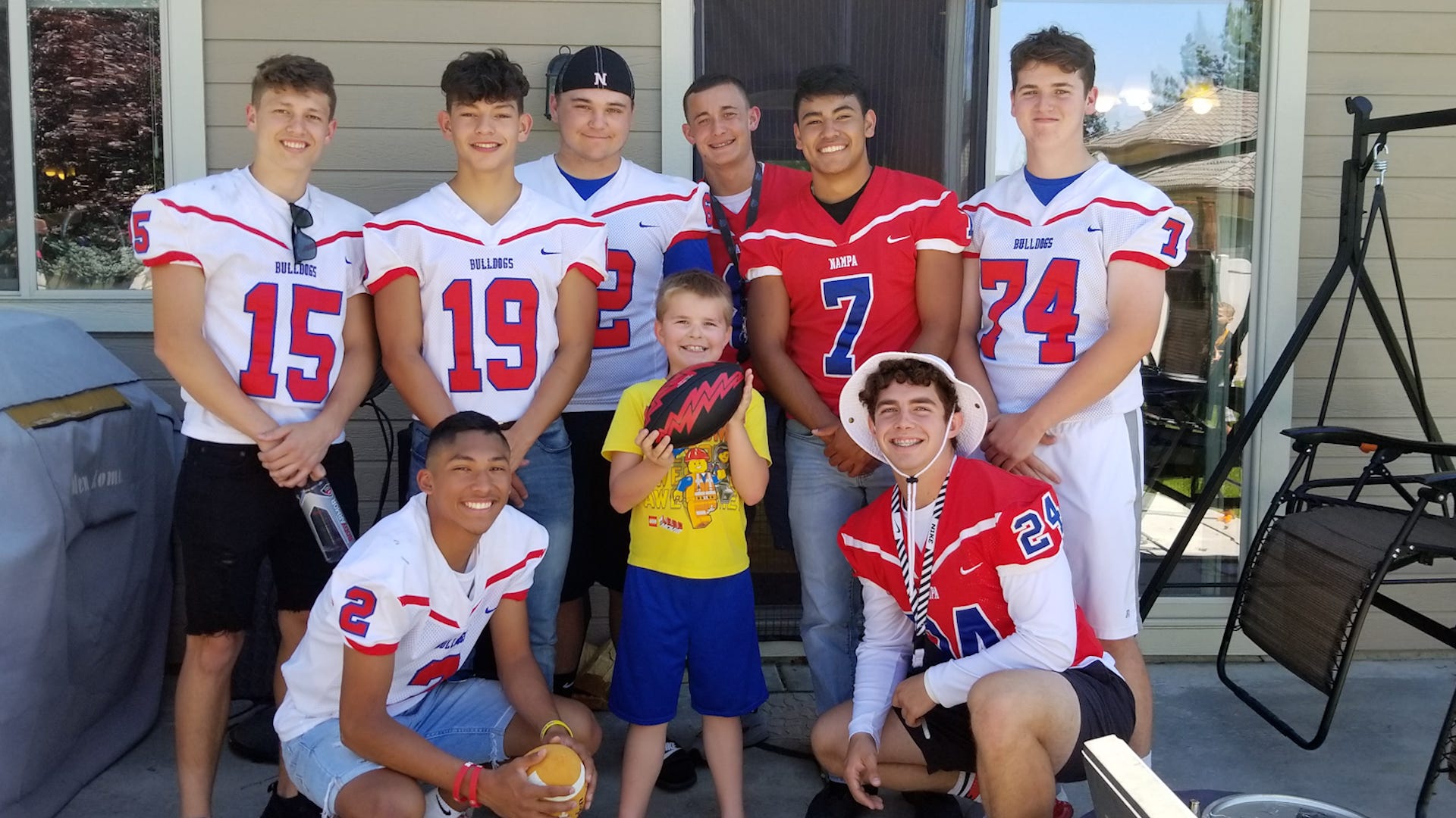 Good News: Football team's act of kindness saves boy's birthday
