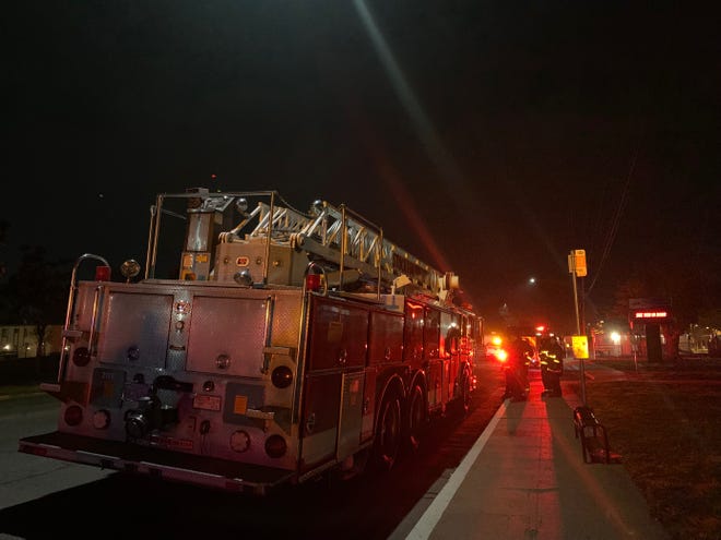Firefighters responded to an explosion that happened Friday night, Dec. 9, 2022 at an apartment complex on Inglewood Avenue in Stockton. Crews had to shut off power in the neighborhood.