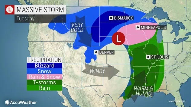 A cross-country storm is expected to bring severe weather to large swaths of the country next week, AccuWeather forecasts.