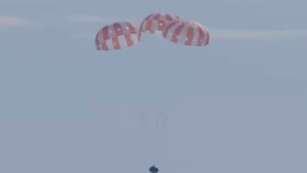 This photo provided by NASA shows the Orion capsul