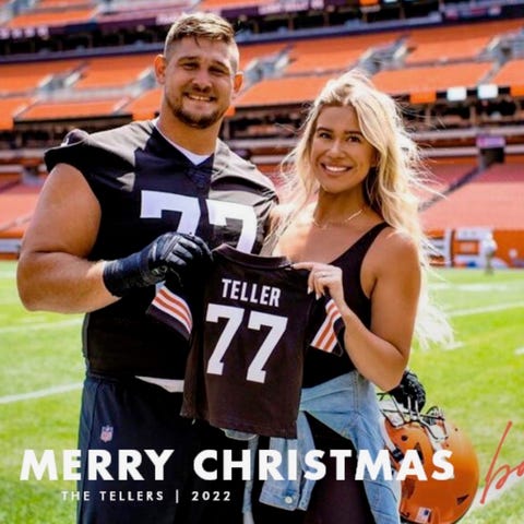 Carly and Wyatt Teller used this photograph to ann