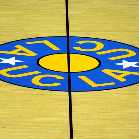 A general view of the UCLA Bruins logo at center c