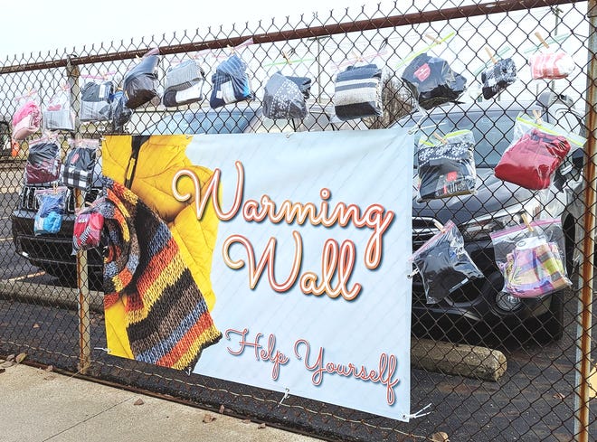 Stark County Job and Family Services created the Warming Wall to help members of the community in need by providing hats, gloves and other cold weather apparel for free.