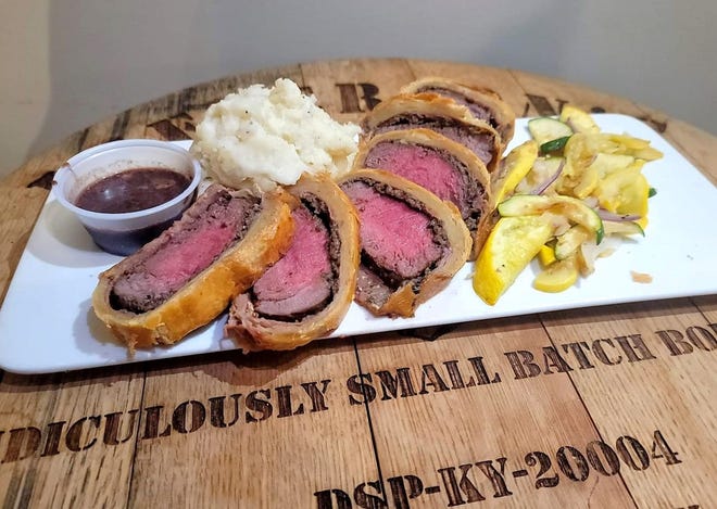 The Beef Wellington was a popular special at Chug & Grub, a gastropub that closed in October 2022 in Surf City. They hope to reopen in a new location in 2023.