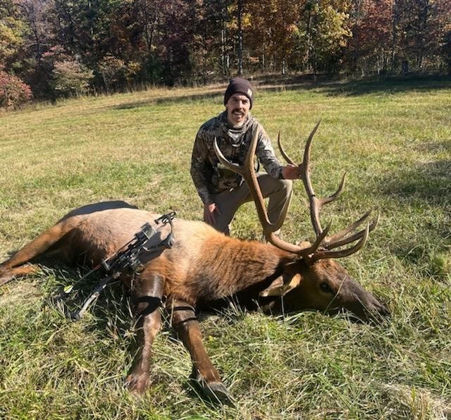 Joe Miller harvested a bull elk in Carter County during the archery portion of the elk-hunting season, Oct. 15-23.