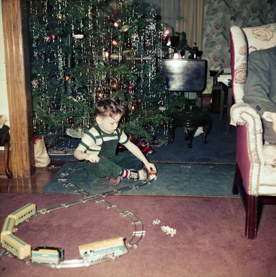 Trains at Christmas can be the start of a lifelong hobby.