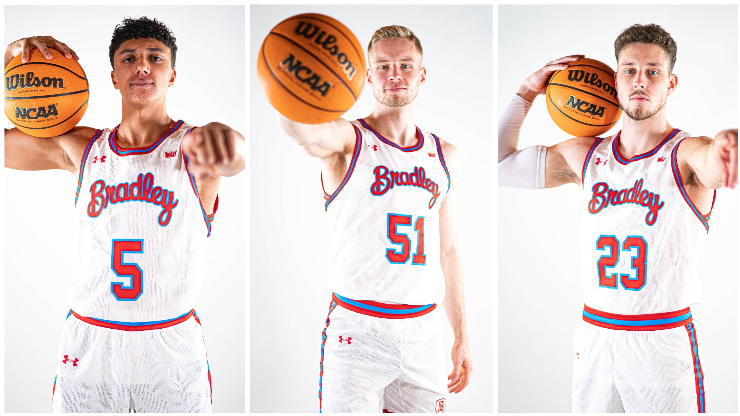 Bradley Basketball To Wear Script Uniforms For Throwback Night Vs Akron bradley-basketball-to-wear-script-uniforms-for-throwback-night-vs-akron
