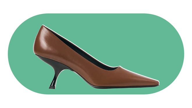 The Row's Leather Kitten-Heel Pumps are a twist on a wardrobe classic.