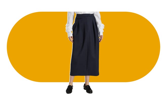 A midi-skirt is a cold-weather staple, and the Michelet is ready for the best outfits.