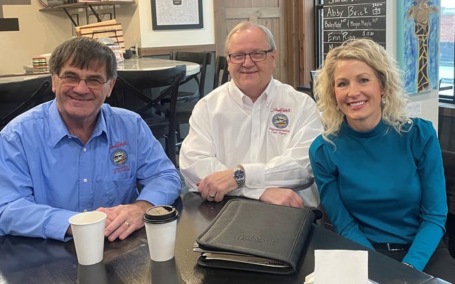 District 3 legislators, from left, Sen. Al Novstrup, R-Aberdeen, Rep. Carl Perry, R-Aberdeen, and Brandei Schaefbauer, R-Aberdeen, sat down with the American News recently to discuss the upcoming legislative session.