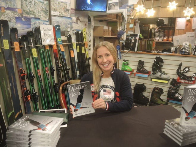 Winter Vinecki, a Gaylord native and Olympic athlete, was back in Gaylord on Dec. 22 to sign copies of her book, "Winter's Rise."