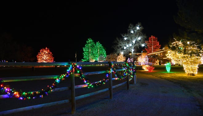 Two Trees Horse Farm will open to the public Thursday, Dec. 29, for its Christmas lights walk, marking the farm display's first year back since 2019.
