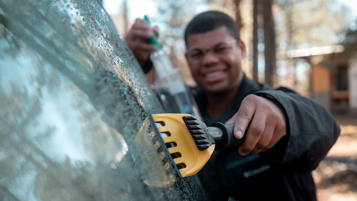 Icy windshields are a common winter hassle.